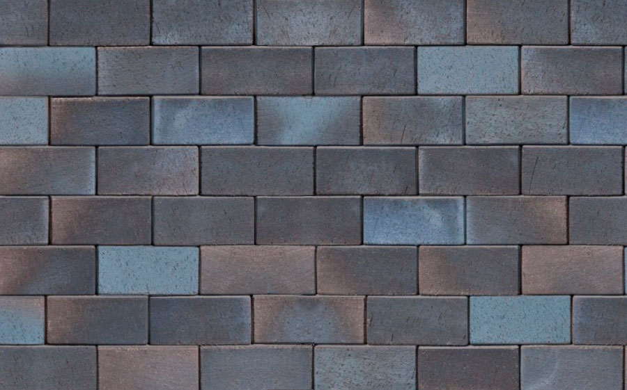 Клинкерная брусчатка ABC Wismar blau-braun-bunt, 200х100х45 мм
