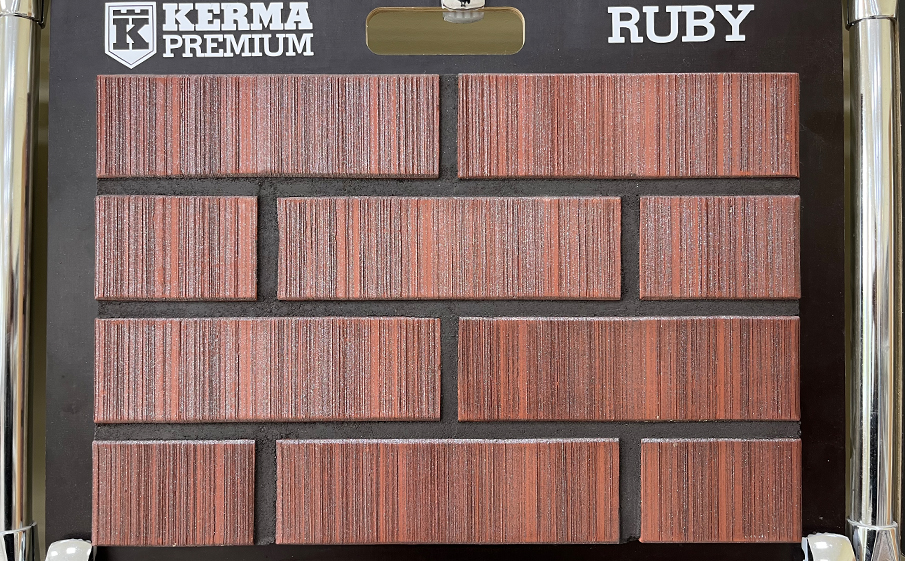 Кирпич облицовочный ТМ Kerma Premium Рубин 250*120*65 мм