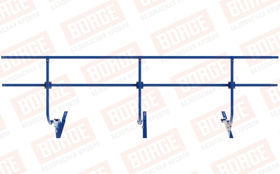 Кровельное ограждение Borge для черепичной кровли оцинкованное RAL 5005, 300*90 см