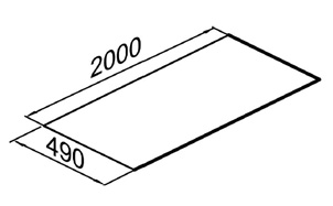Плоский лист Gerard Eclipse, 2000*490 мм