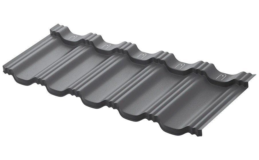 Модульная металлочерепица Aquasystem Гетеборг Crown BT Matt RR 23, 1205*415 мм