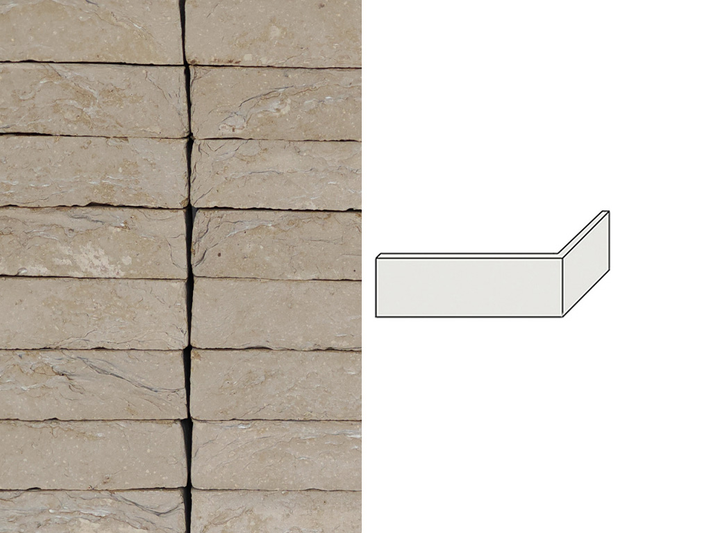 Облицовочный кирпич керамический S.Anselmo угловой VT, Selmo, 250/120*60*55 мм