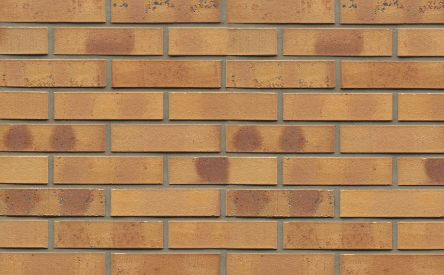 Кирпич клинкерный Westerwaelder Klinker Nr 06K Hellbraun-bunt Kohle, 290*60*71 мм