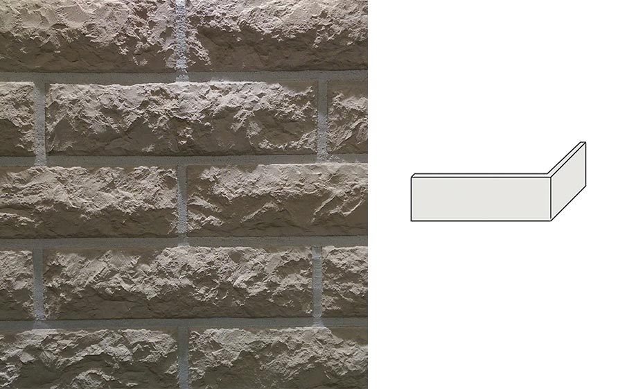 Облицовочный камень Redstone угловой элемент Marble ML-10/U, 225*70*79 мм