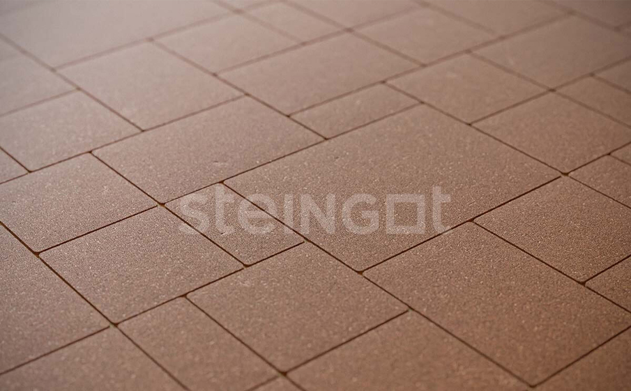 Плитка тротуарная Steingot Моноцвет, Бавария, коричневый, комплект 4 шт, толщина 60 мм