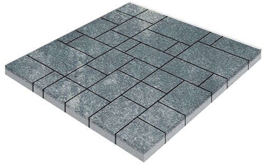 Плитка тротуарная SteinRus Инсбрук Альпен Б.7.Псм.6, Native, ColorMix Актау, толщина 60 мм