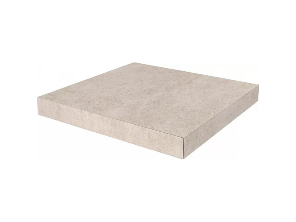 Ступень угловая клееная KERAMA MARAZZI Роверелла бежевый необрезная, 330*330*9 мм