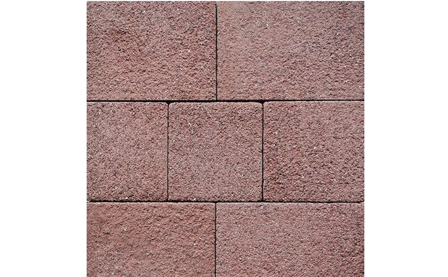 Плитка тротуарная SteinRus Инсбрук Ланс Б.5.Псм.6, Nature Stone, Маджента, толщина 60 мм