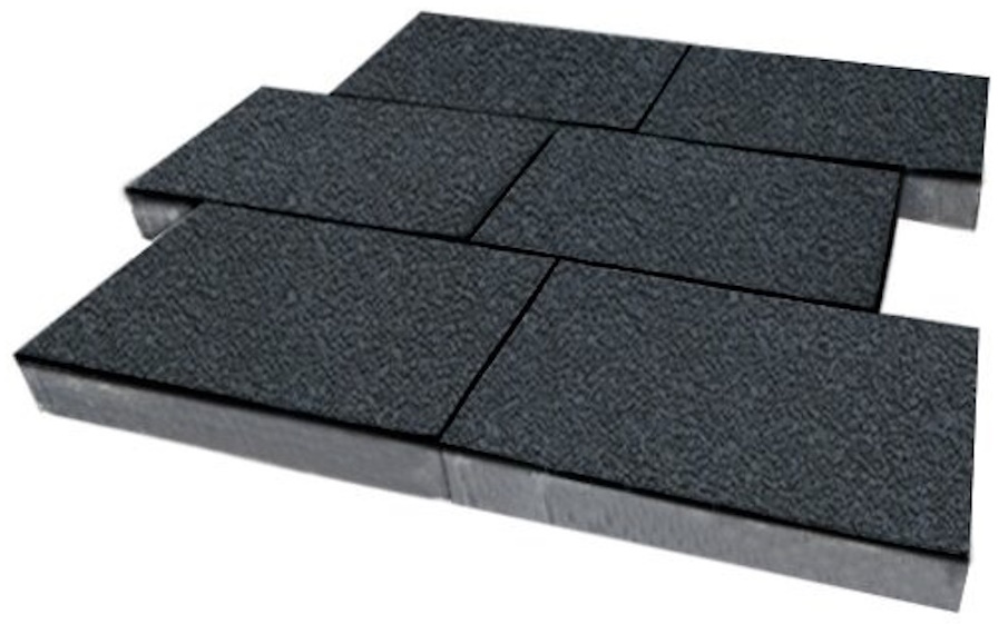 Плитка тротуарная SteinRus, Парк Плейс Б.3.П.6, Native, графит, 600*300*60 мм