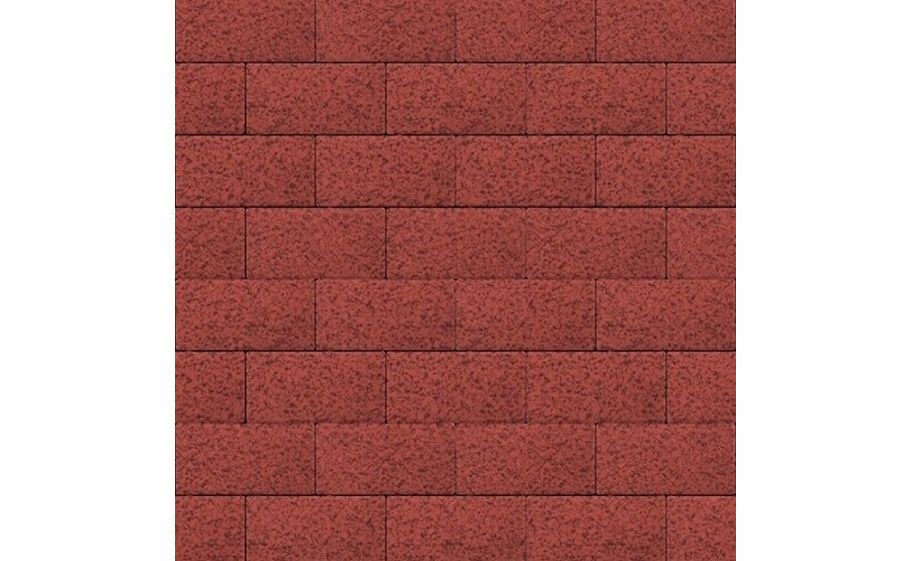 Плитка тротуарная SteinRus Прямоугольник В.6.П.8 Native, красный, 200*100*80 мм
