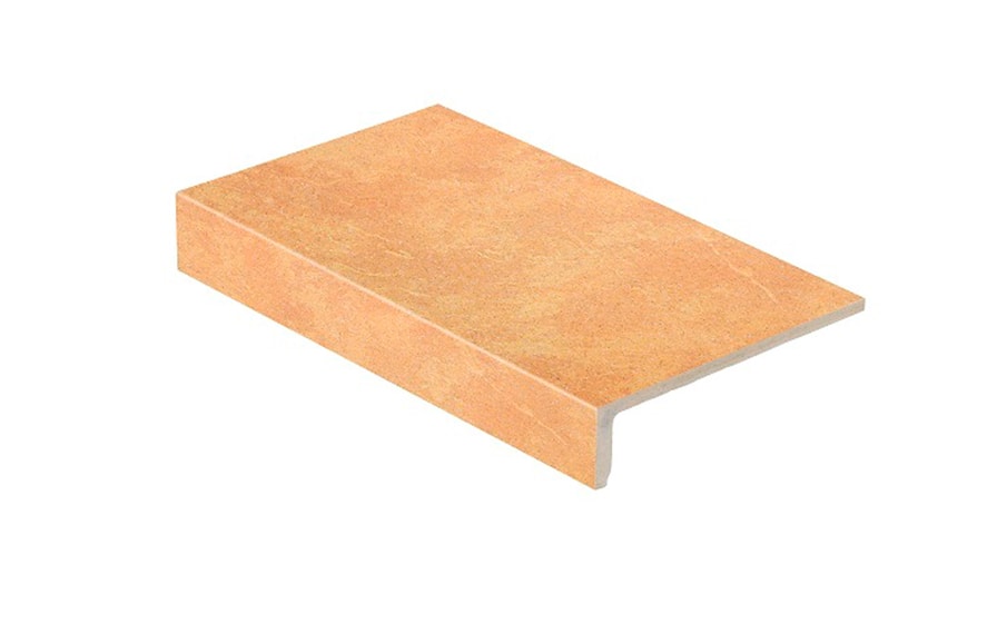 Клинкерная ступень прямоугольная Stroeher Keraplatte Roccia 834 giallo 294х175х52х10 мм