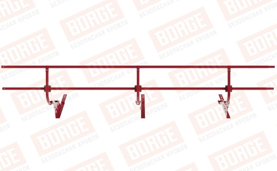 Кровельное ограждение Borge для черепичной кровли оцинкованное RAL 3003, 300*60 см