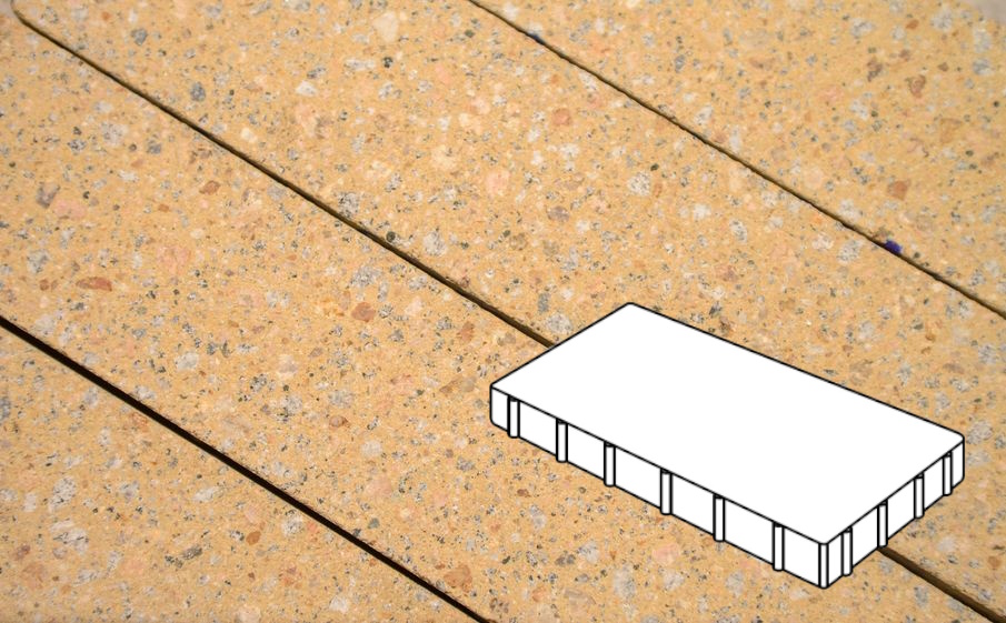 Плитка тротуарная Готика Granite FINERRO, Плита Б.6.П.8, Павловское 600*200*80 мм