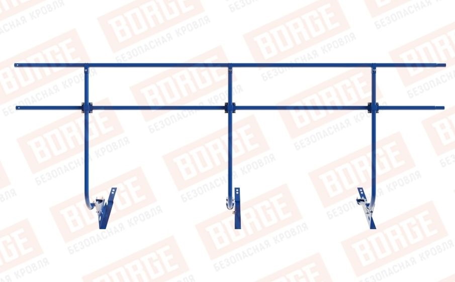 Кровельное ограждение Borge для черепичной кровли оцинкованное RAL 5005, 300*120 см
