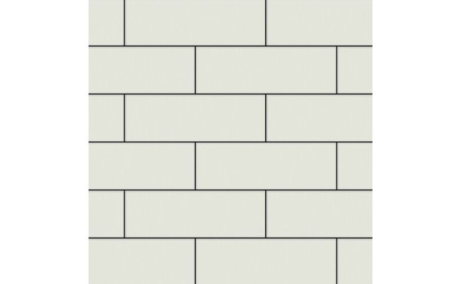 Плитка тротуарная SteinRus Ригель В.4.П.8 гладкая, белый, 300*100*80 мм