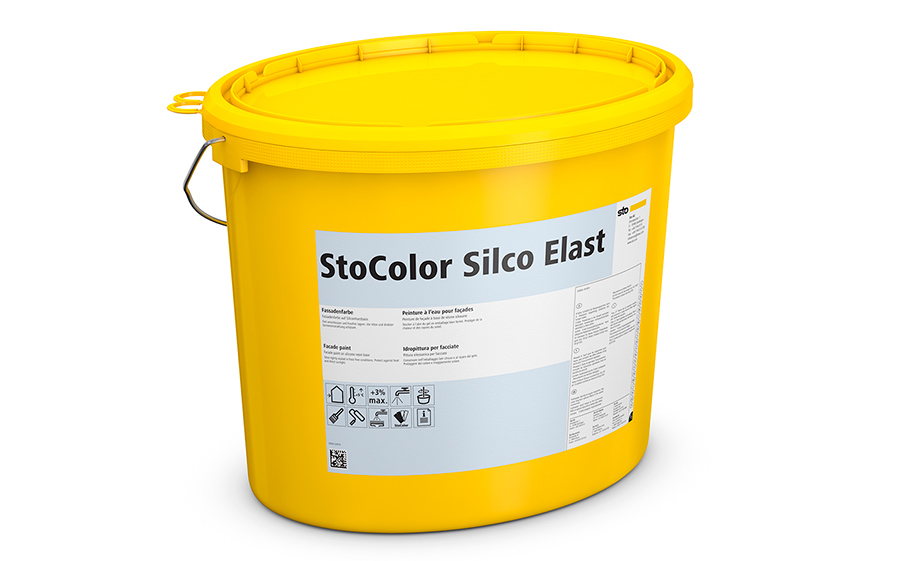 Фасадная силиконовая краска StoColor Silco Elast getont, колеруемая С1, 15 л