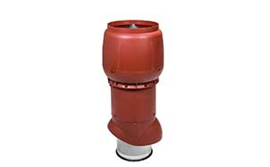 Изолированный вентиляционный выход Vilpe® XL - 250/ИЗ/700 красный + колпак