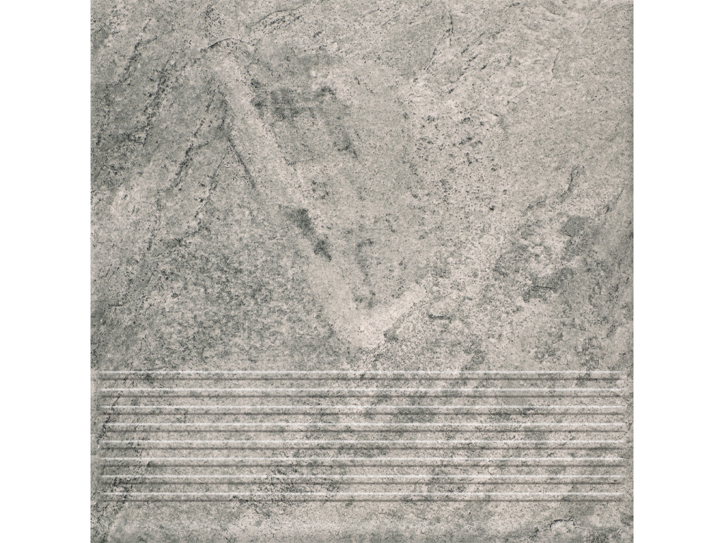 Клинкерная ступень с насечками Paradyz Mattone Pietra, Grafit, 300*300*8,5 мм