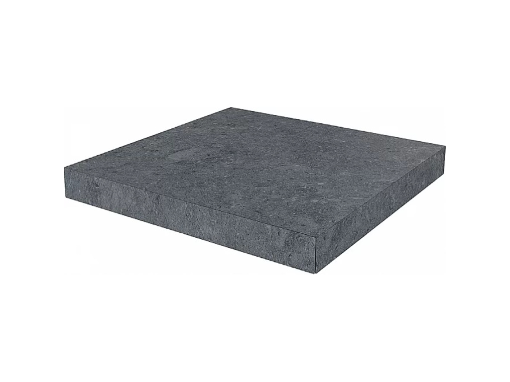 Ступень угловая клееная KERAMA MARAZZI Роверелла серый темный необрезная, 330*330*9 мм