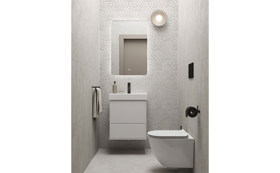 Керамогранит KERAMA MARAZZI Литос серый светлый обрезной, 600*600*9 мм