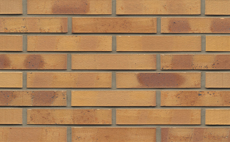 Кирпич клинкерный Westerwaelder Klinker Nr 06K Hellbraun-bunt Kohle, 240*90*40 мм