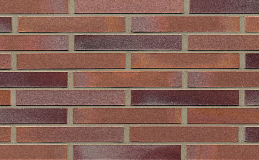 Кирпич клинкерный Muhr 14 Rotblau-bunt гладкий, 290*60*40 мм