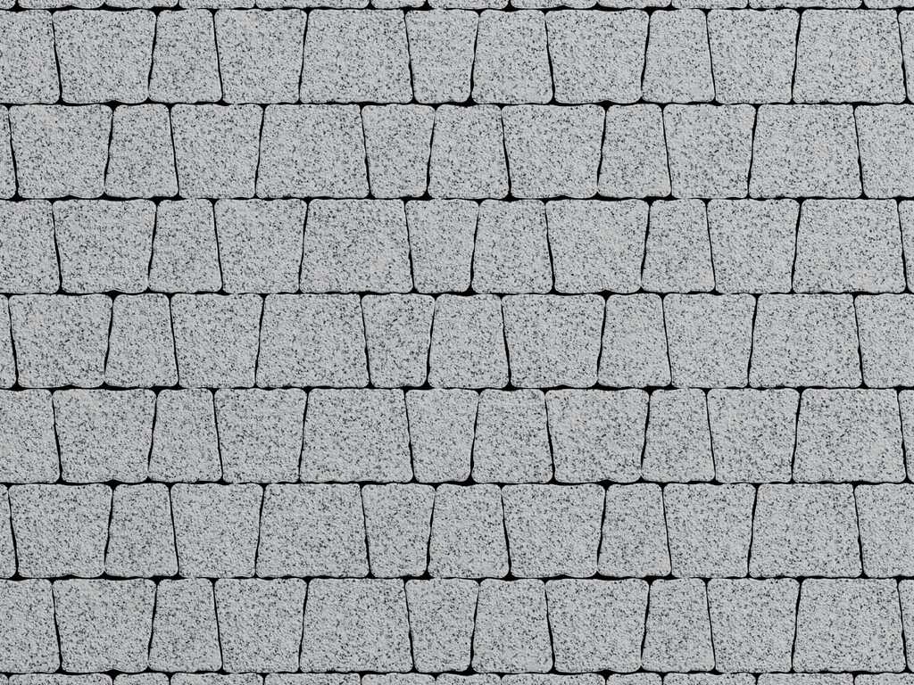 Плитка тротуарная Антик А.3.А.4 стоунмикс белый с черным, комплект 5 шт, толщина 40 мм