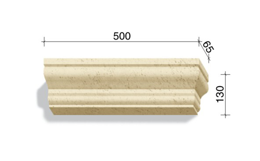 Угловой элемент для наличников и карнизов White Hills Тиволи 725-02, 500*65*130