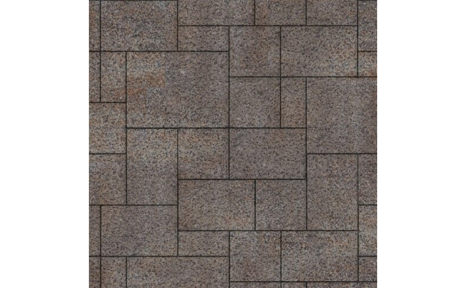 Плитка тротуарная SteinRus Инсбрук Альпен А.7.Псм.4, Native, ColorMix Берилл, толщина 40 мм