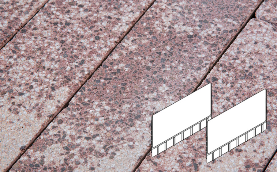 Плитка тротуарная Готика Granite FINERRO, Плита AI Б.7.Ф.8, Сансет 700*500*80 мм