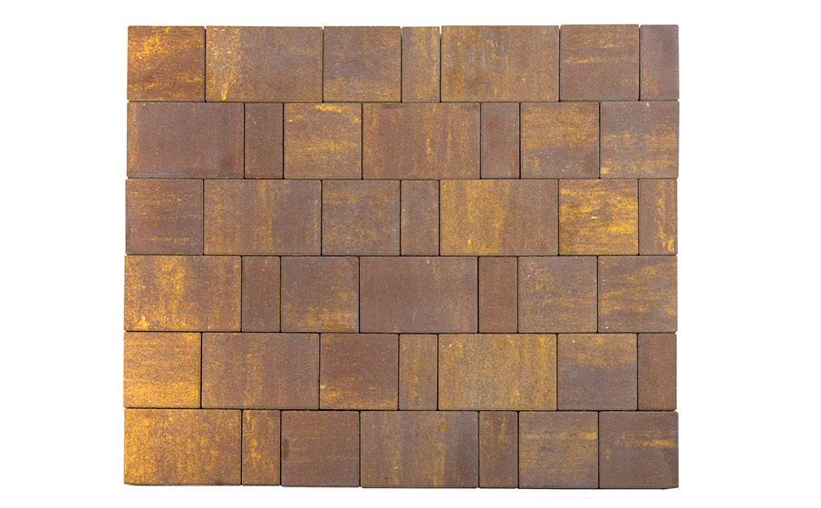 Плитка тротуарная BRAER Старый город Ландхаус Color Mix Мускат, толщина 60 мм