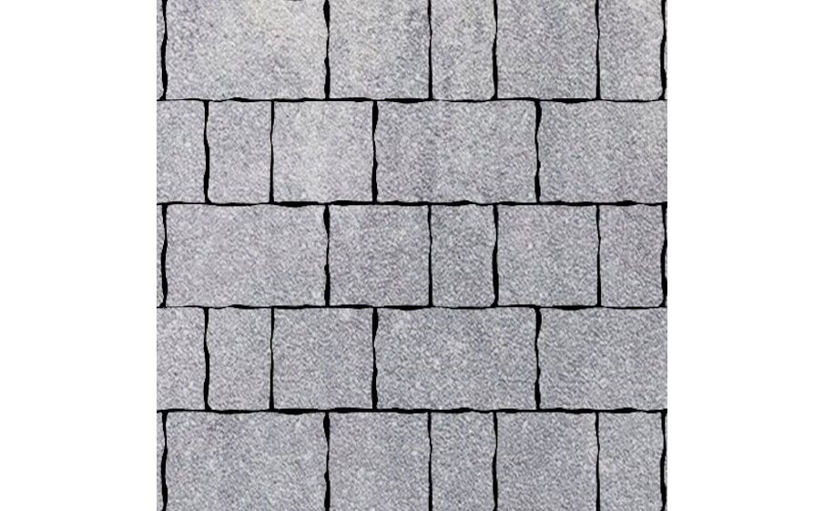 Плитка тротуарная SteinRus Старый город Б.2.Фсм.6, Native, ColorMix Монохром, толщина 60 мм