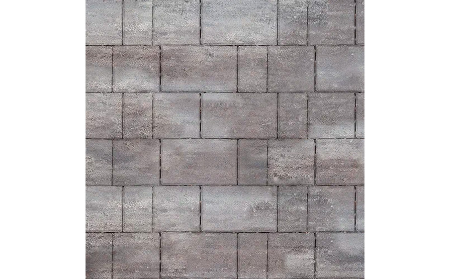 Плитка тротуарная SteinRus New city street В.8.Псм.8 гладкая, ColorMix Умбра, толщина 80 мм