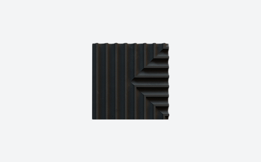 3D-плитка ARCHITECTILES Asperitas, № 3 Tres, черный, 120*120*15 мм