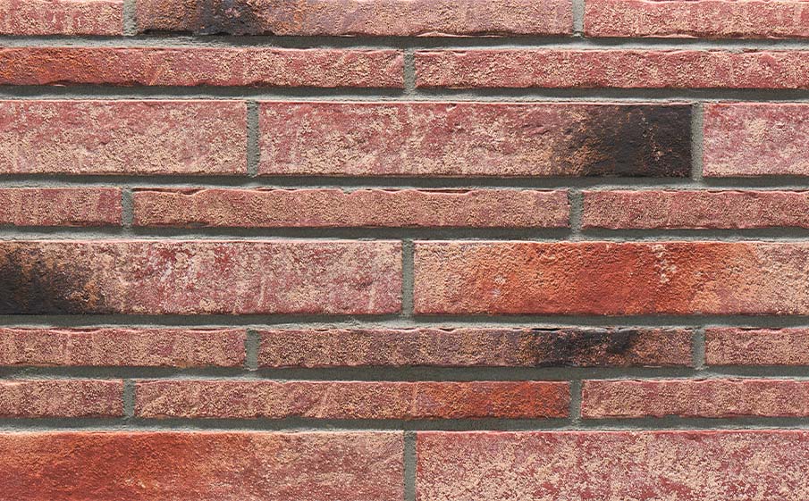 Клинкерная плитка Stroeher Zeitlos 357 backstein рельефная, 400*35*14 мм