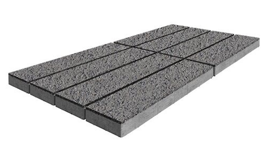 Плитка тротуарная SteinRus Гранада Б.7.П.8 Backwash, Каспий, 600*200*80 мм