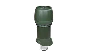 Изолированный вентиляционный выход Vilpe® XL - 160/ИЗ/700 зеленый + колпак