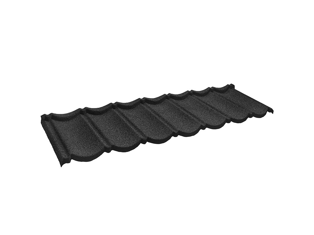 Композитная черепица CM Кровля Бонд  (CM Roof Bond) Черный (Black), 1340*420 мм