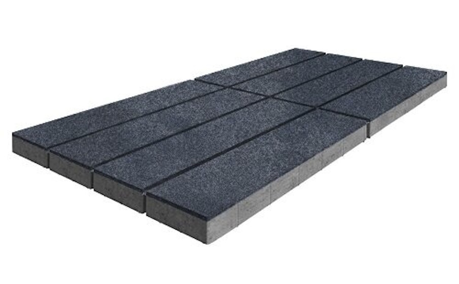 Плитка тротуарная SteinRus Гранада Б.7.П.8, Backwash, Байкал, 600*200*80 мм