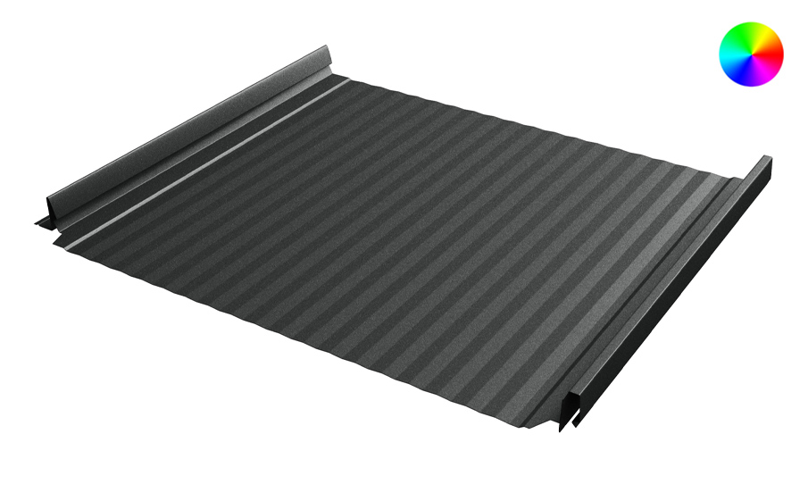 Фальцевая кровля Grand Line Кликфальц® Pro Gofr Grand Line GreenCoat Pural