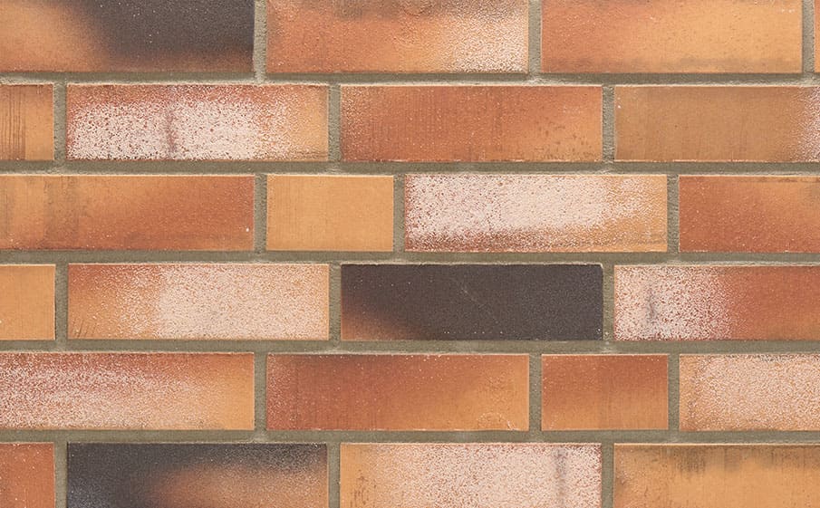 Клинкерная плитка Stroeher Kontur WS 492 orange-bunt рельефная, 240*71*12 мм