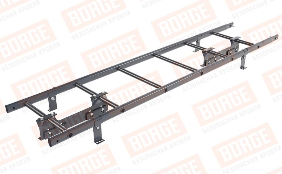 Лестница кровельная Borge для фальцевой кровли оцинкованная RAL 7024, 1,8 м