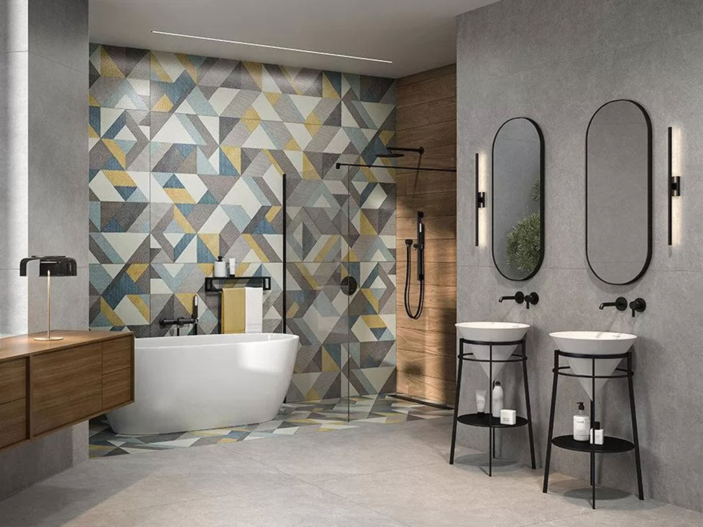 Керамогранит KERAMA MARAZZI Про Стоун серый светлый обрезной, 1195*600*9 мм