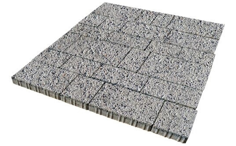 Плитка тротуарная SteinRus Инсбрук Тироль Б.4.Псм.6, Backwash, Каспий, толщина 60 мм