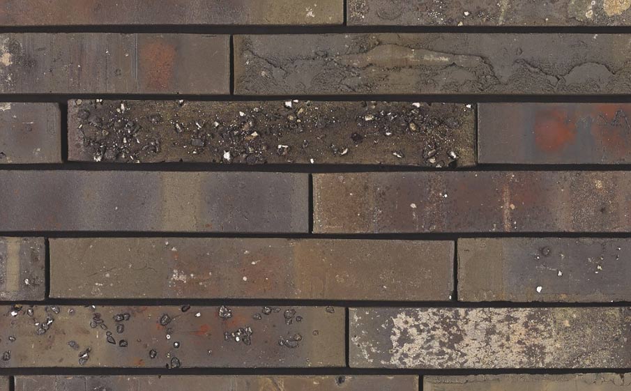 Кирпич облицовочный Terca Archipolis Onyx Zwart, 240*65*40 мм