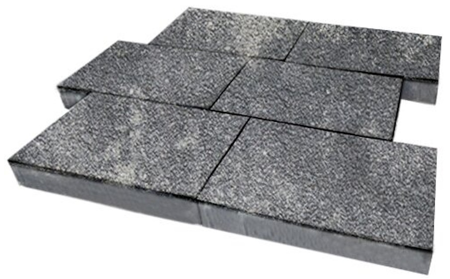 Плитка тротуарная SteinRus Парк Плейс Б.3.П.8 Native, ColorMix Актау, 600*300*80 мм
