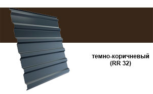 Профнастил Grand Line C20R Atlas RR 32 темно-коричневый