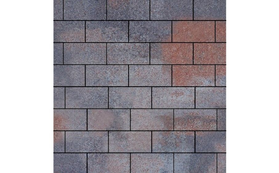 Плитка тротуарная SteinRus Прямоугольник Б.6.П.6, Backwash, Абрау, 200*100*60 мм