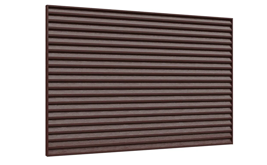 Забор-жалюзи Aquasystem PE RoofTop Шелк, Estet 60, RAL 8017, фактурная