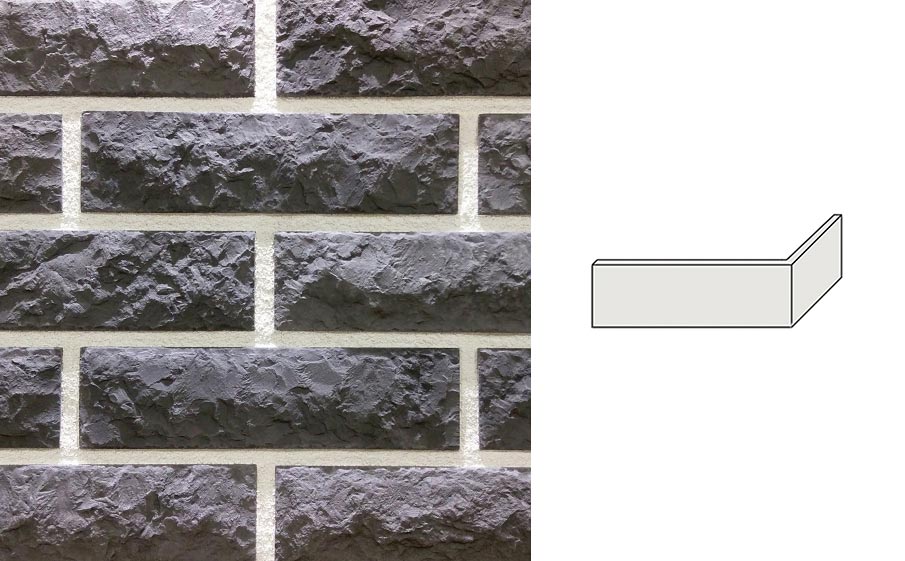Облицовочный камень Redstone угловой элемент Marble ML-73/U, 225*70*79 мм